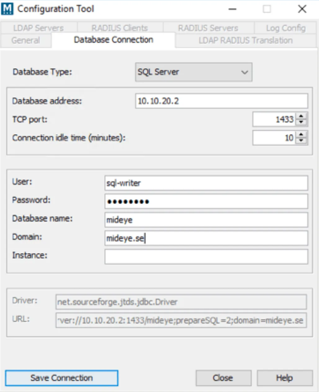 Database Configuration