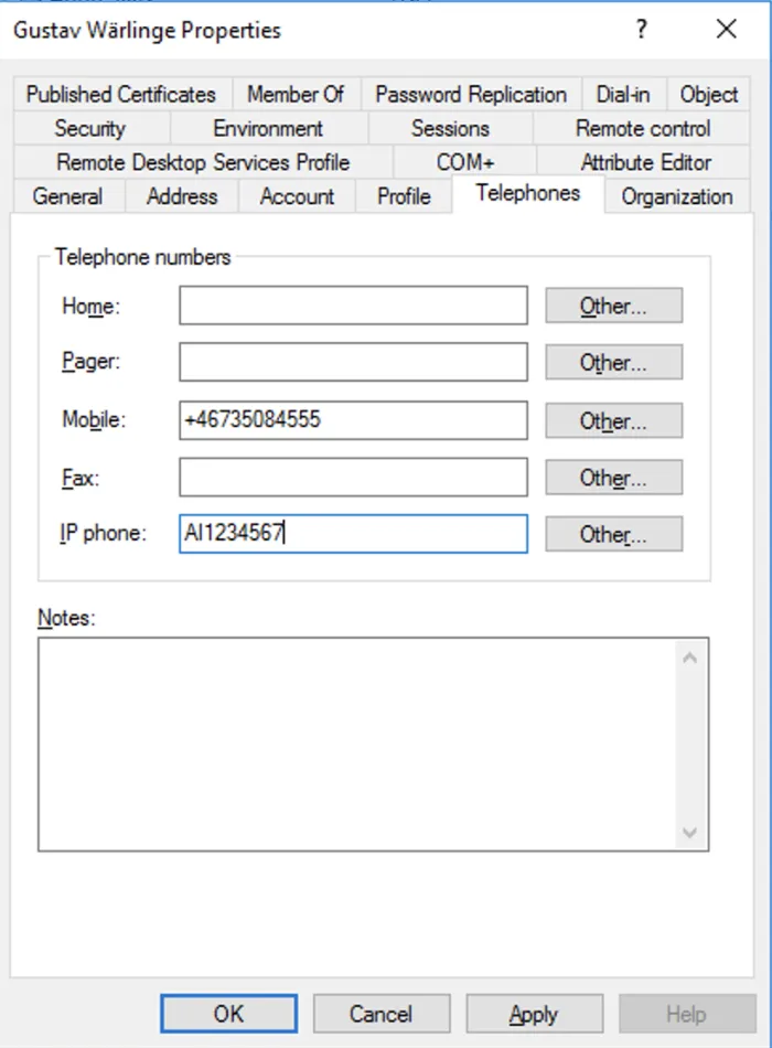 Mideye Server LDAP Servers configuration with Read optional attributes enabled